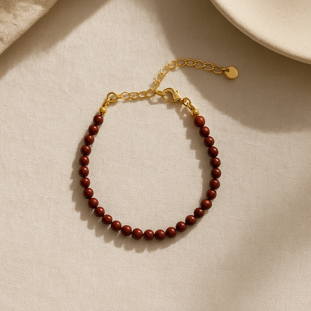 Scarlet Bamboo Red Coral Bracelet
