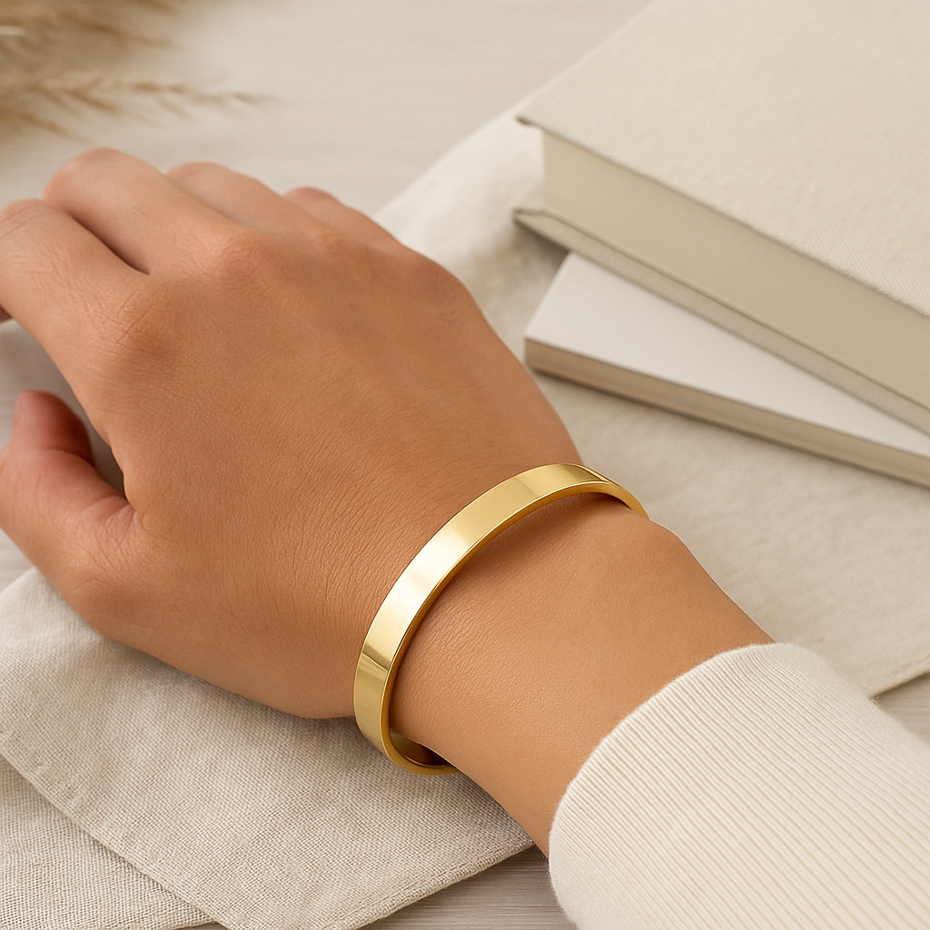 Stainless Steel Gold Cuff