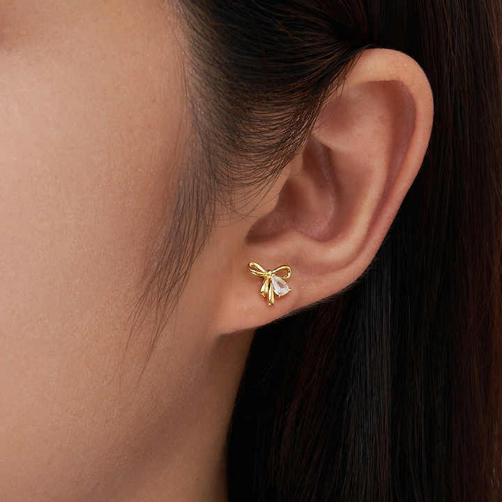 Dalia Bow Stud Earrings
