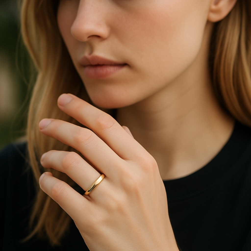 Cora band ring gold