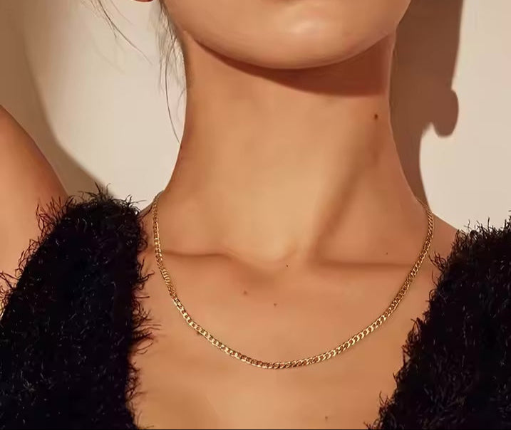 Diamond-Cut Cuban Link Chain Necklace, 20"