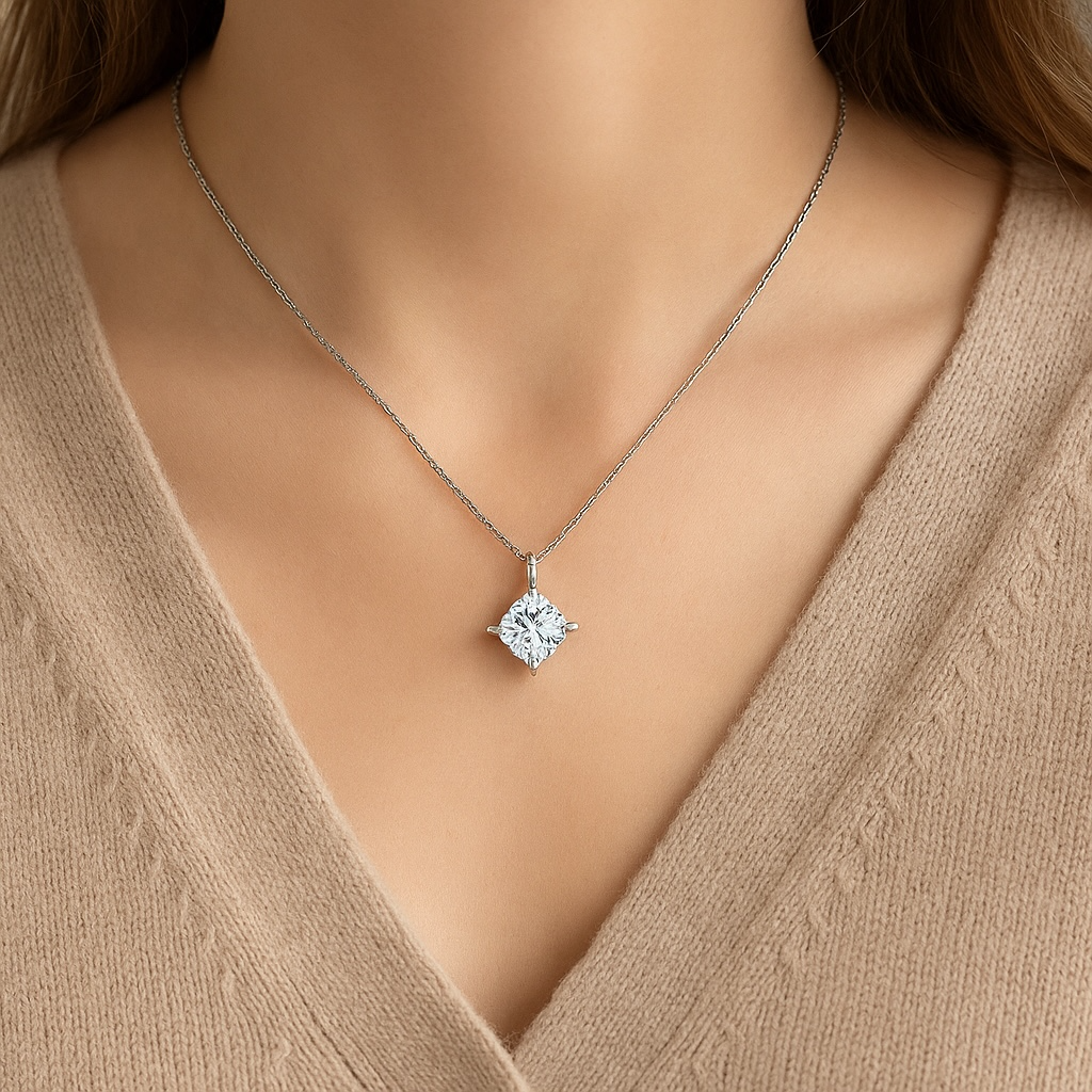 Lani Simulated Diamond Pendant Necklace