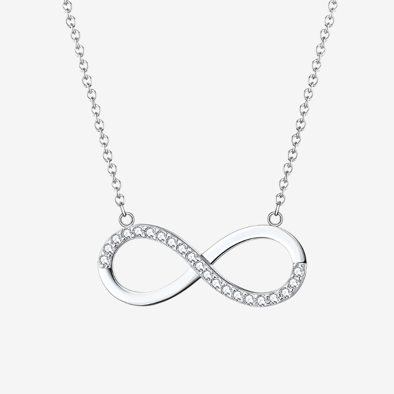 Amara Pave Infinity Necklace