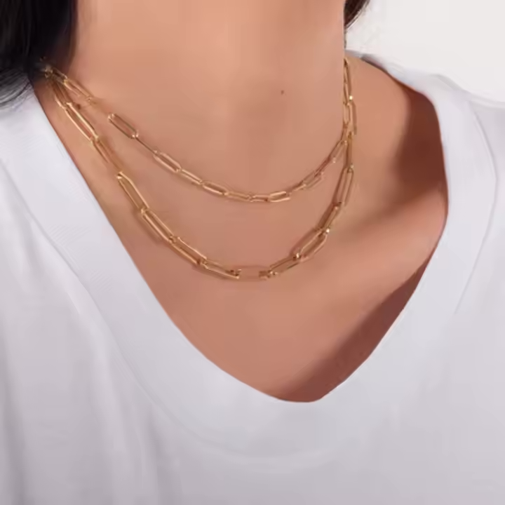 Bold Paperclip Necklace