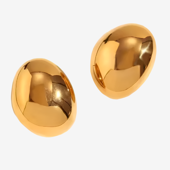 Bold and Chunky Pebble Earrings