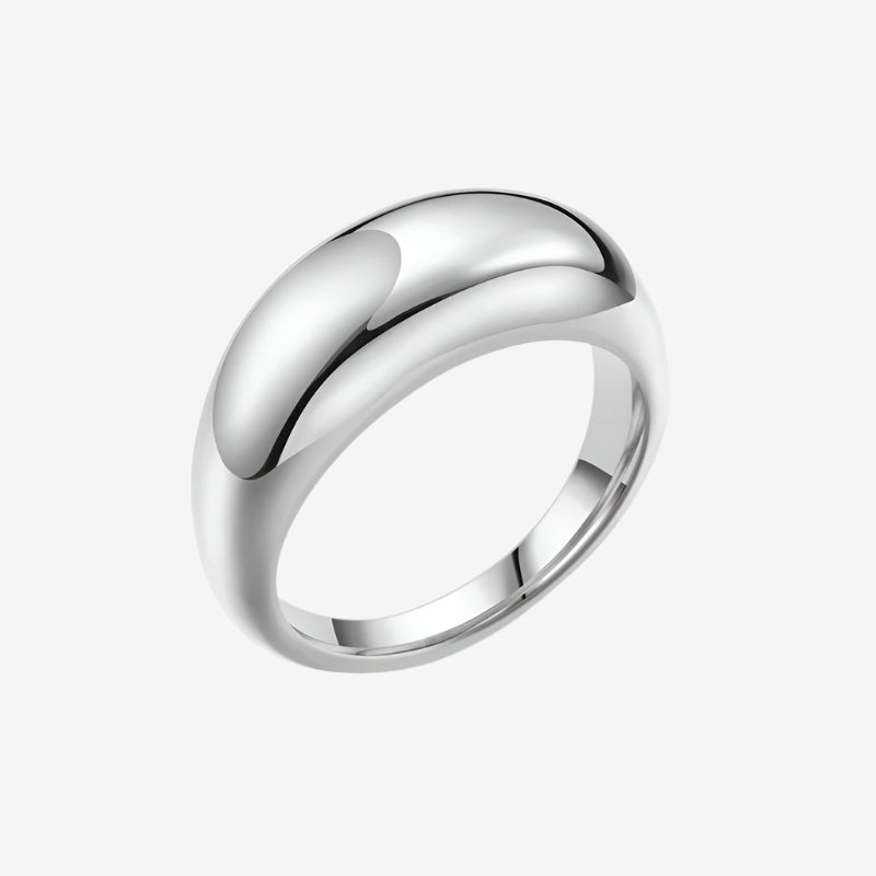 Chunky Dome Ring silver