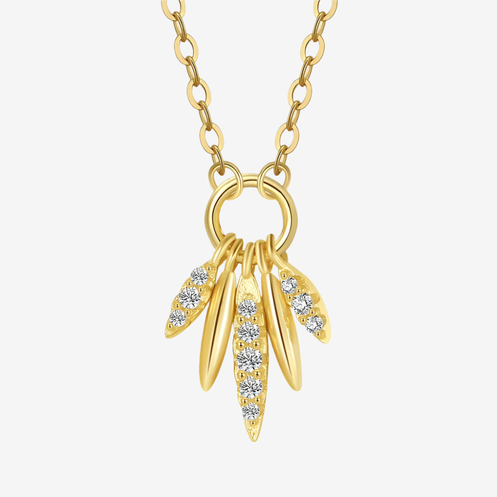 Robin Pave Cluster Necklace