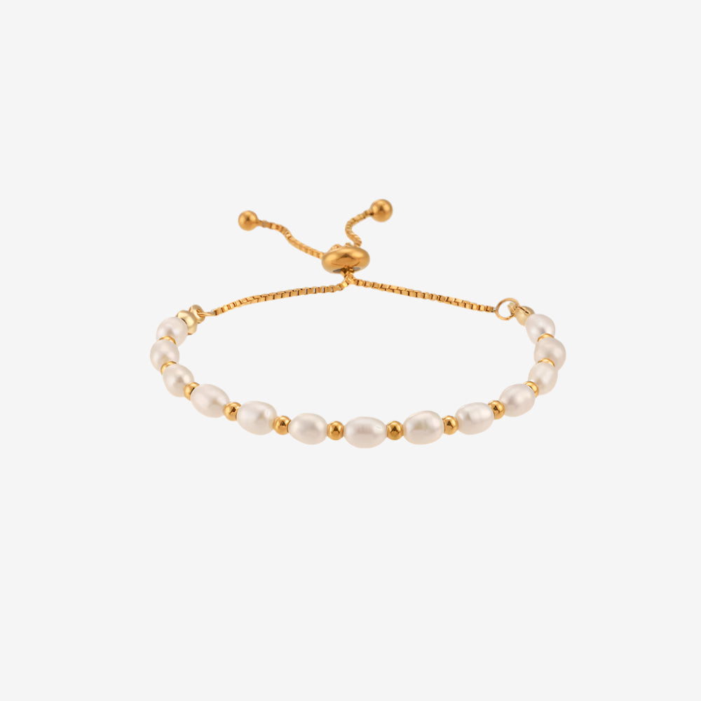 Freshwater Pearl Slider bracelet
