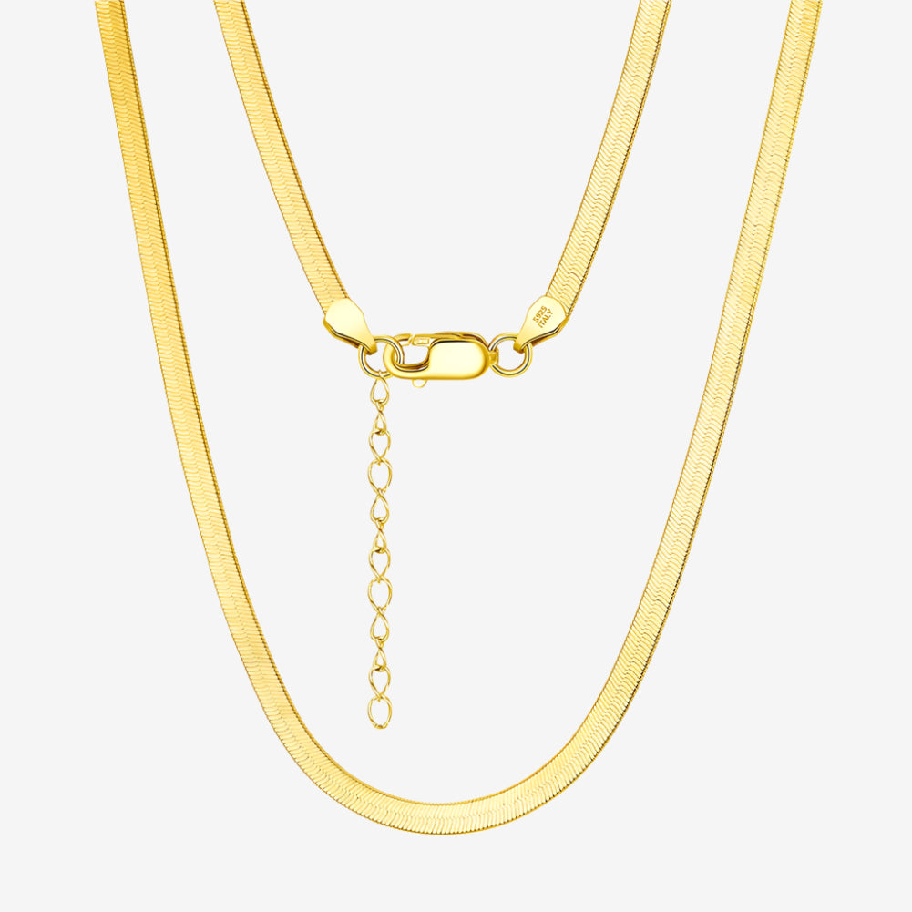 Italian Herringbone Necklace, 20"