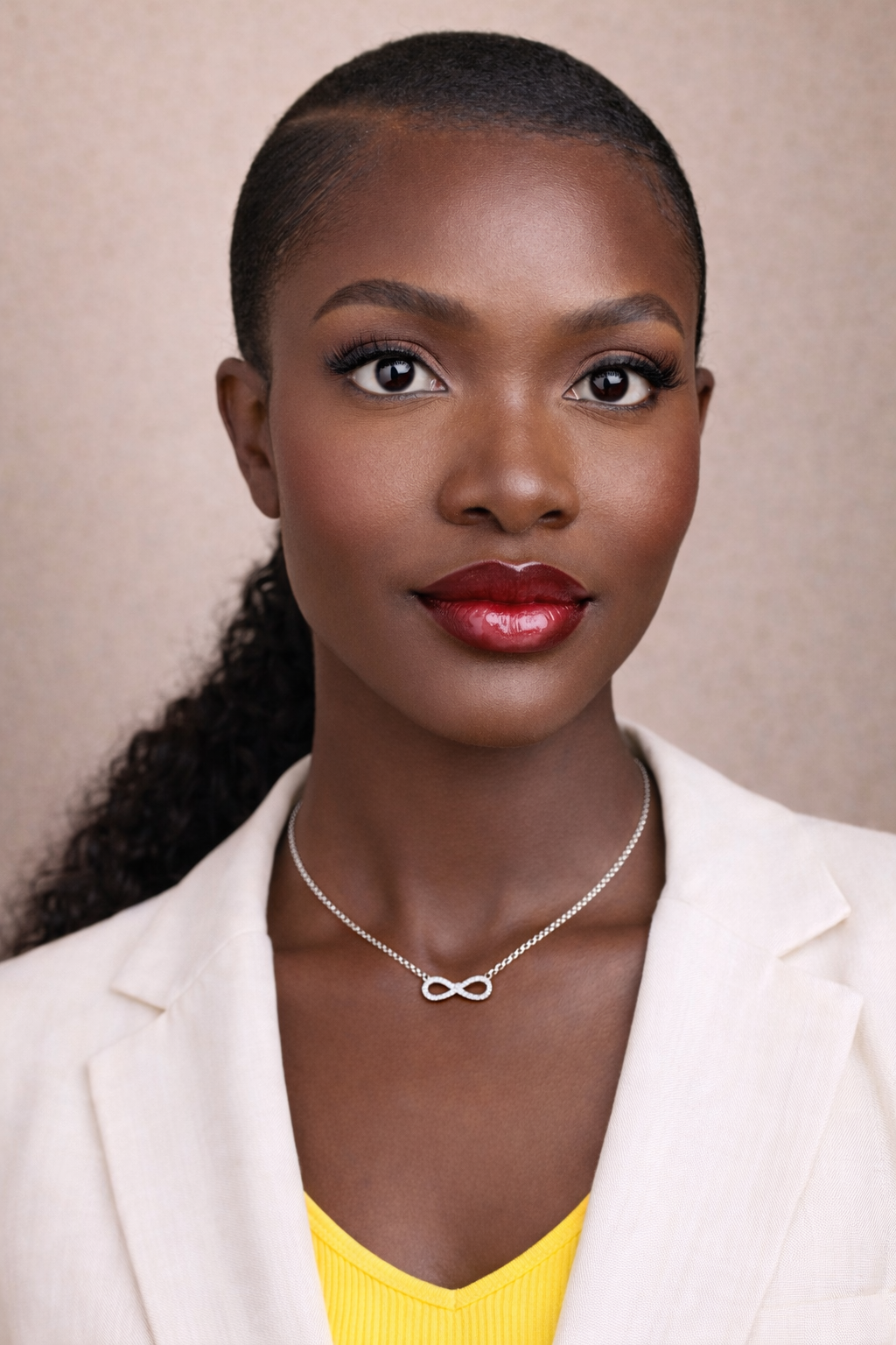 Amara Pave Infinity Necklace