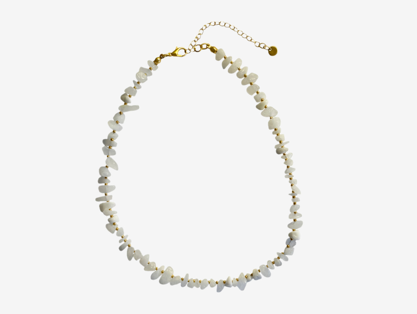 Lily White Jade Gemstone Necklace