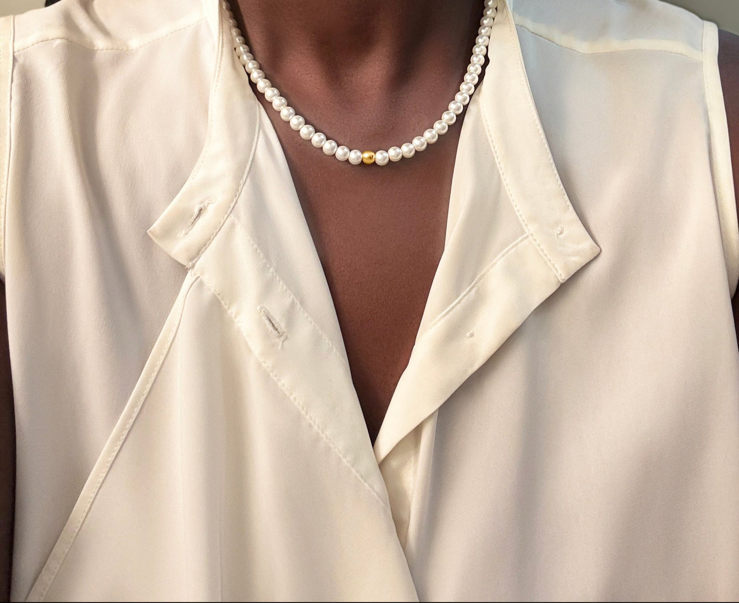 Rosie Glass Pearl Necklace