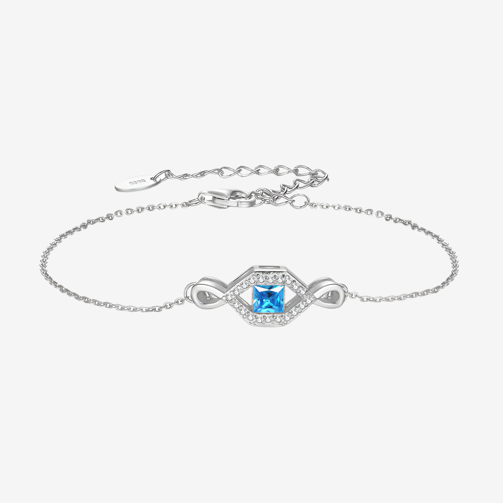 Caia Blue Infinity Bracelet