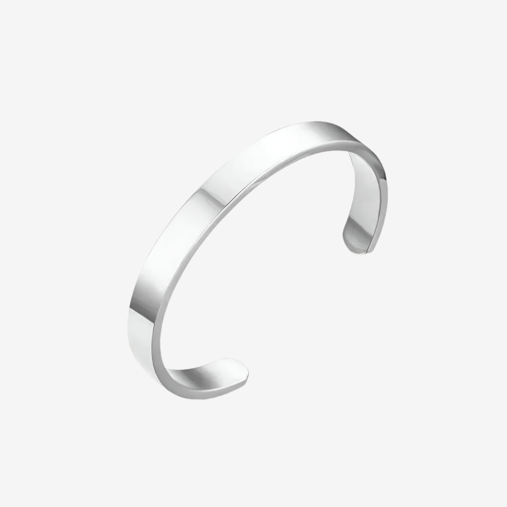 Stainless Silver Cuff, men