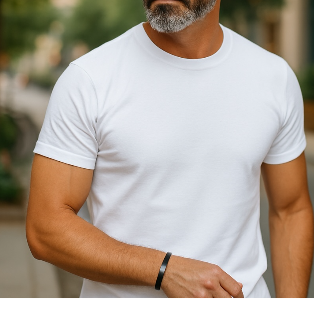 Stainless steel black cuff model