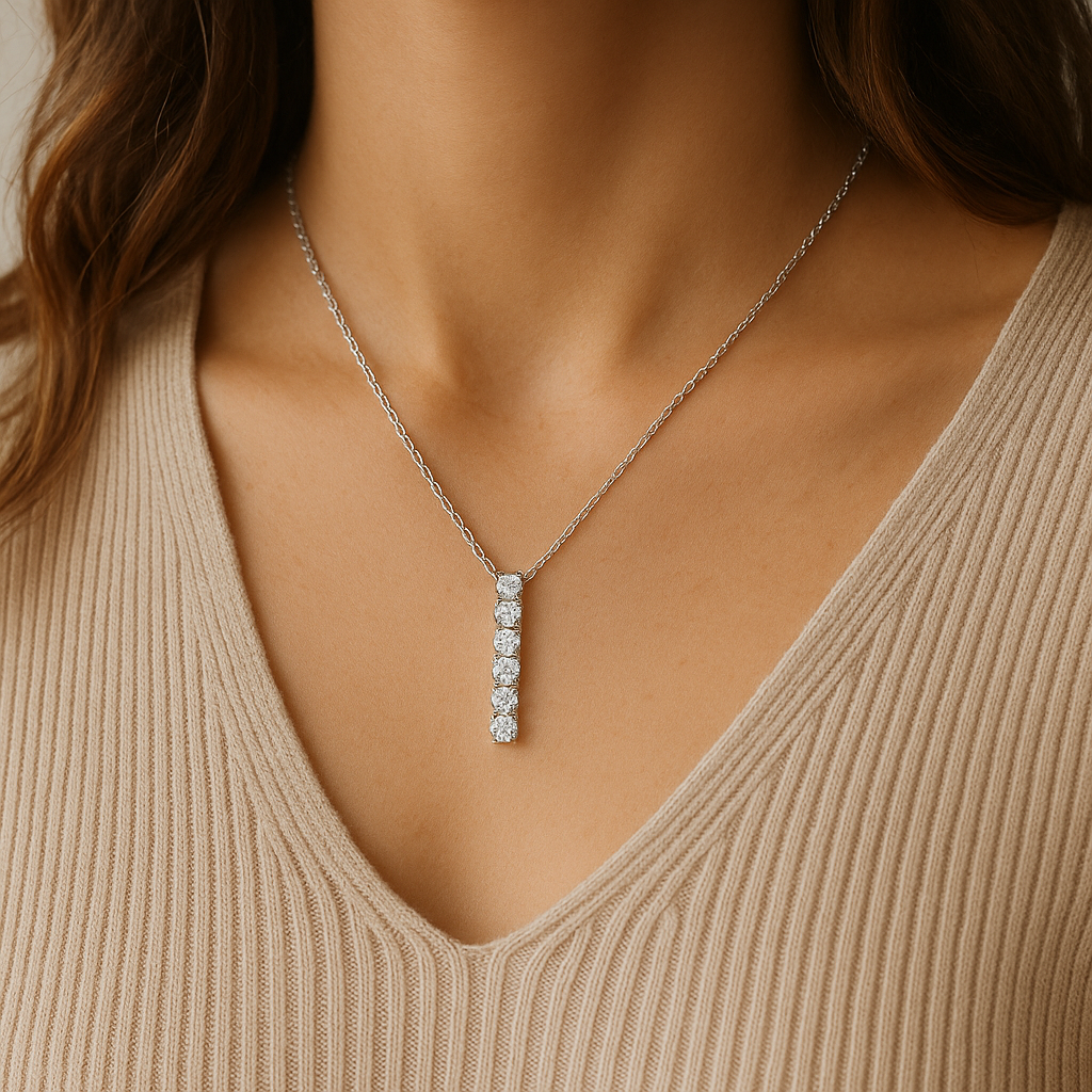 Darci Lariat Pave Necklace