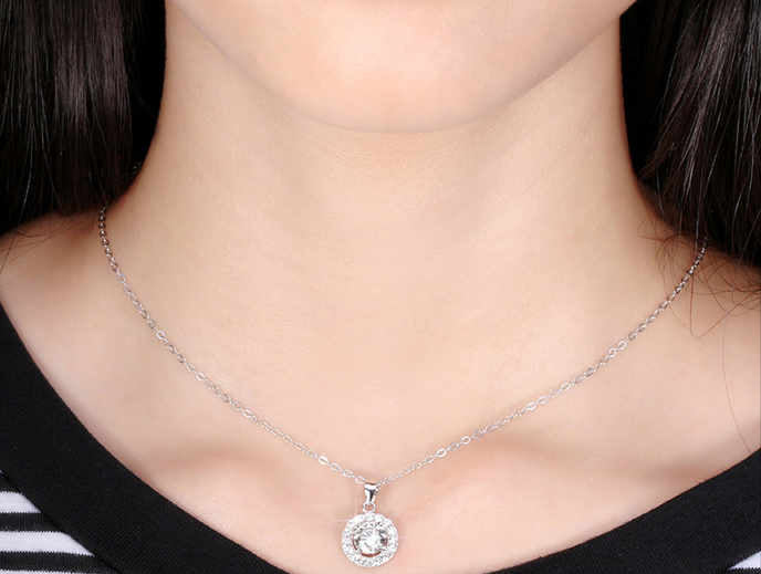 Juliette Pave Pendant Necklace