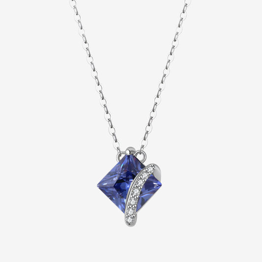 sapphire necklace pendant