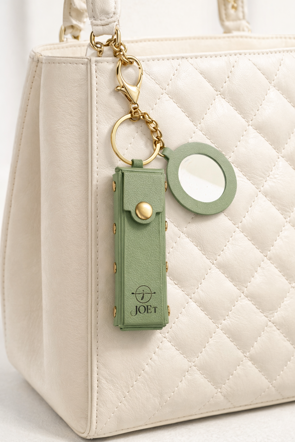 Lipstick Keychain Case, green