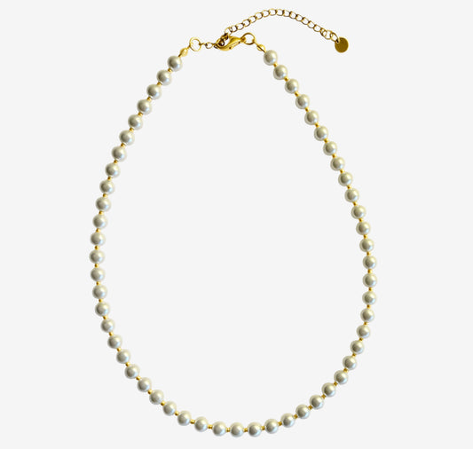 Gracie Glass Pearl Necklace