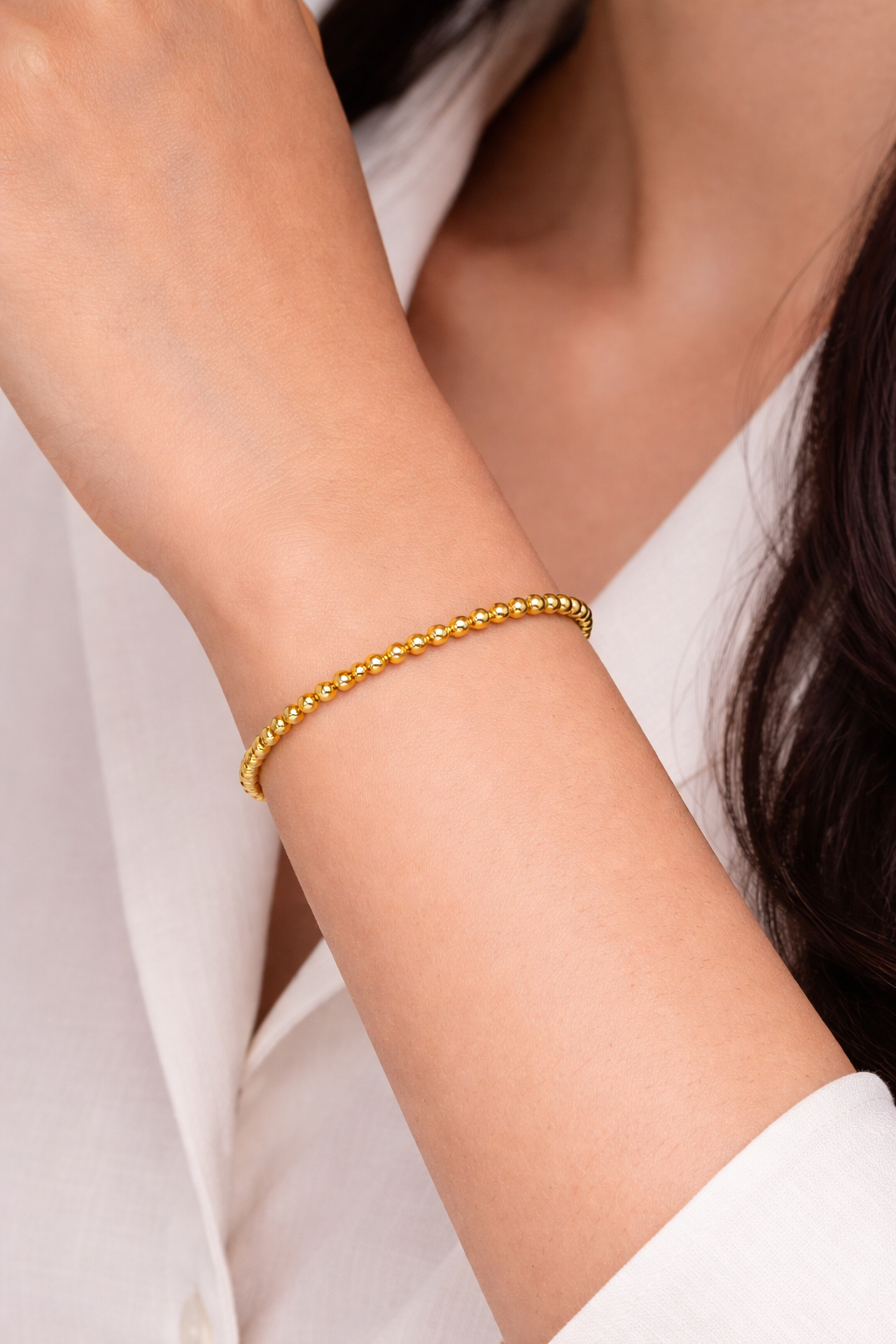 Aurelia Gold bead bracelet, model