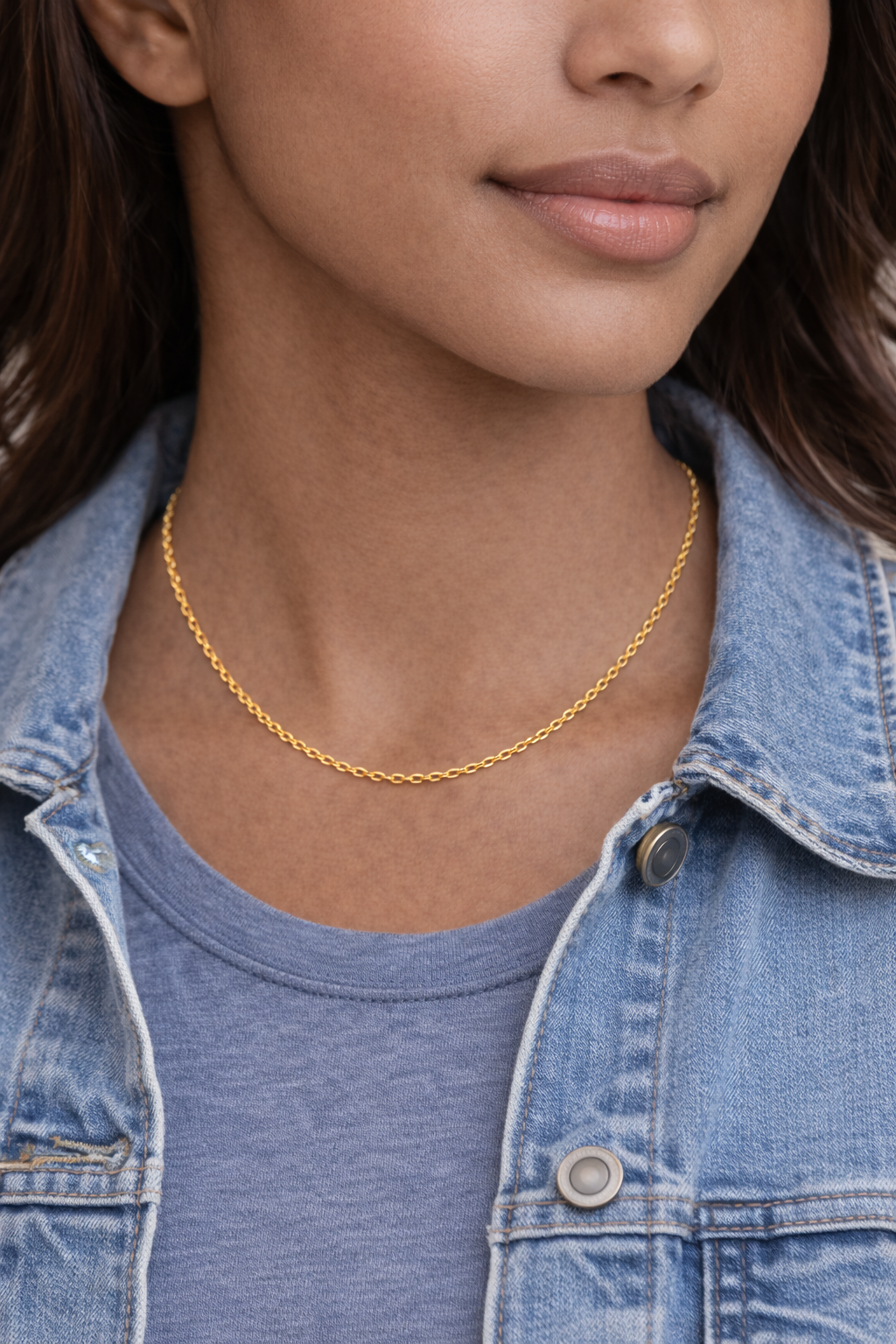 JOET Cable Chain necklace casual modeL