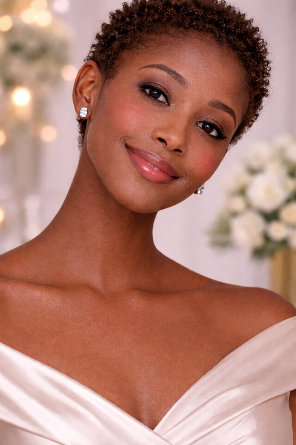 JOET Eleni Oval Earrings, model