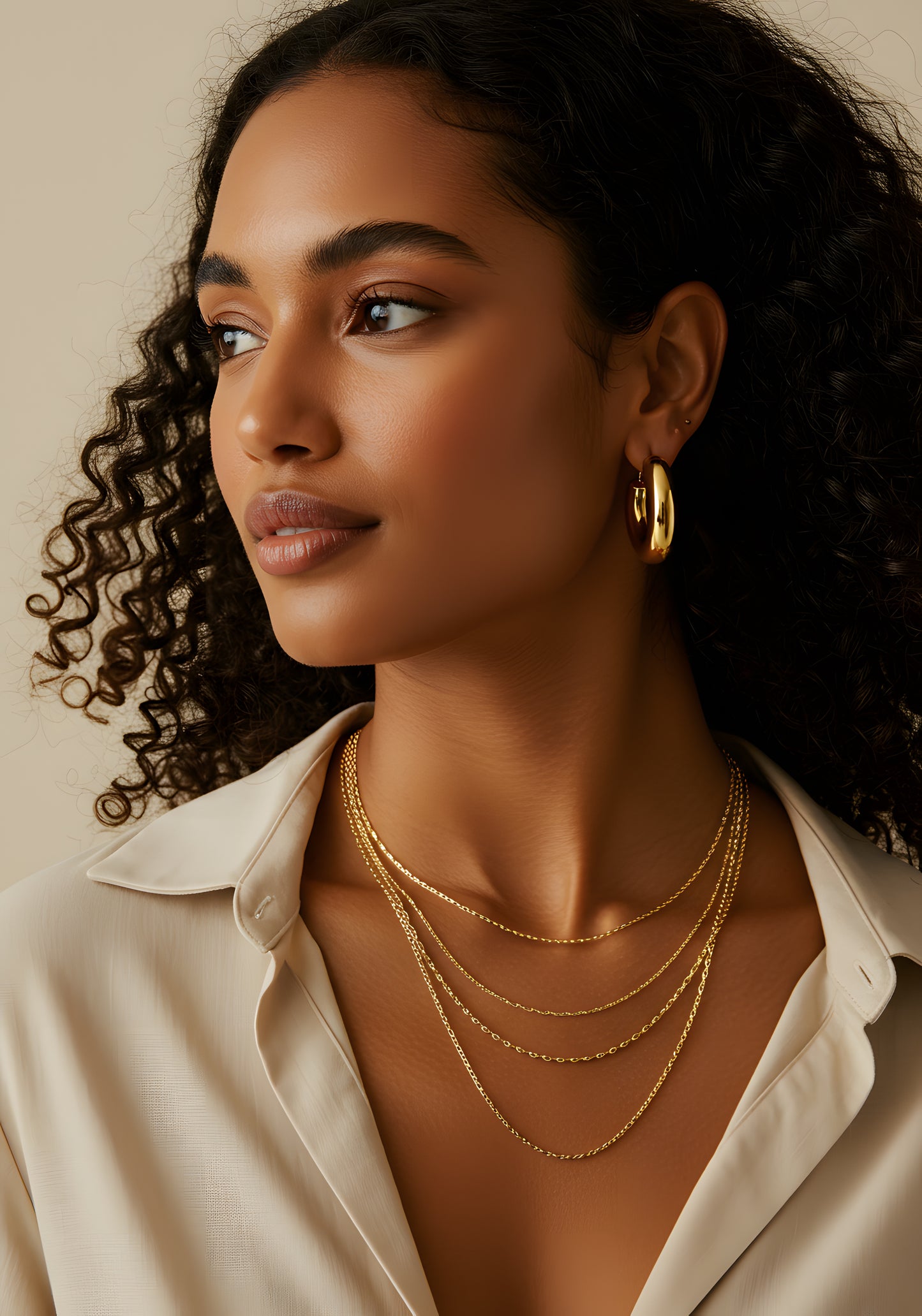 JOET Figaro Diamond-Cut Chain Necklace, 16"