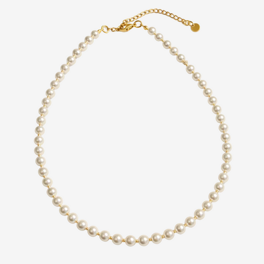 Gracie gold glass pearl necklace