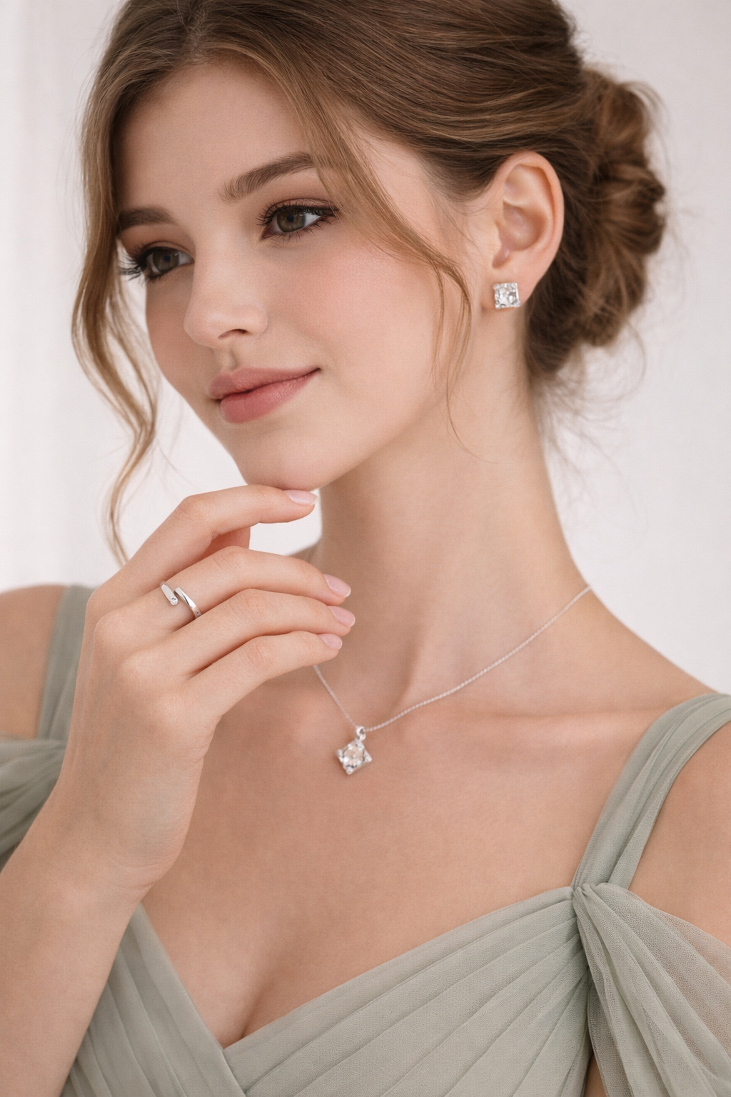 JOEt Ines Eternity Ring with CZ model