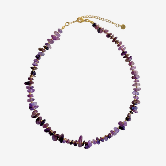 JOET Iris amethyst beaded necklace
