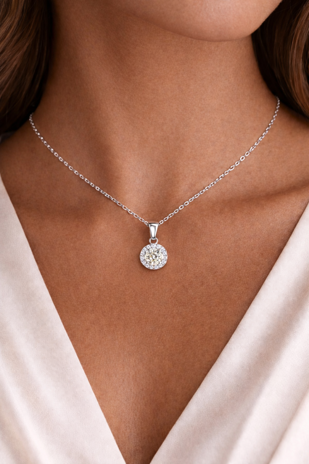 Juliette Pave Pendant Necklace