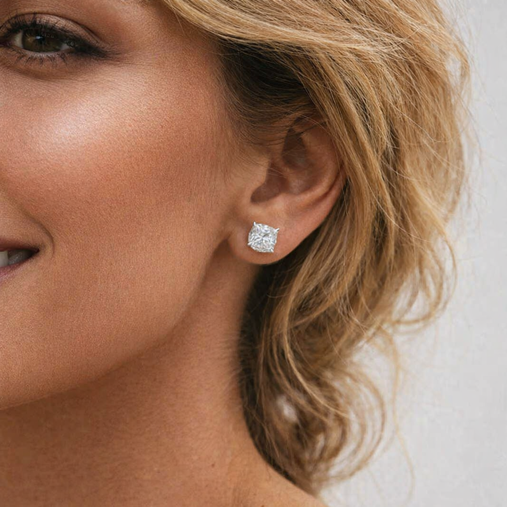  Lani simulated diamond stud earrings