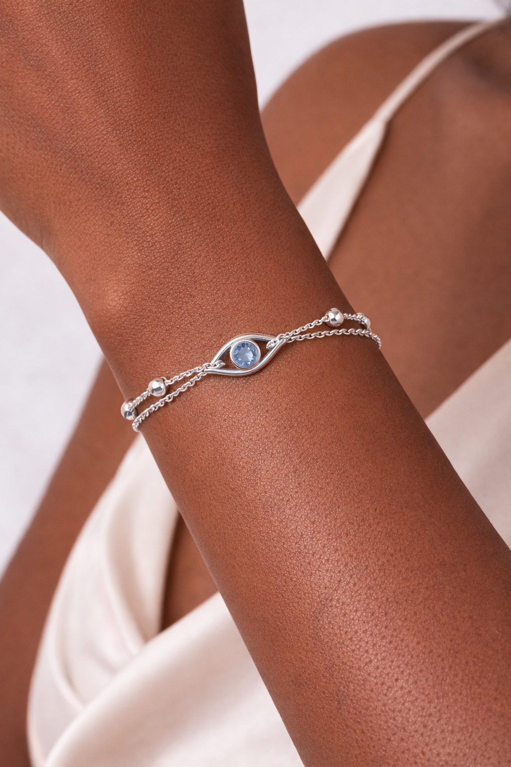  Layna Evil Eye Double Band Bracelet