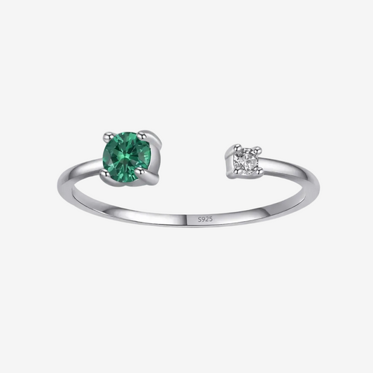 Matilda Emerald Open Band Ring