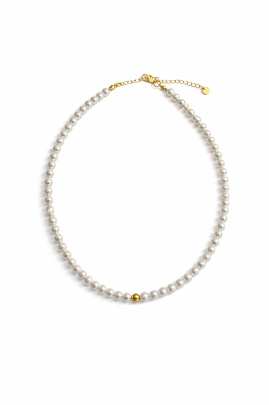Rosie glass pearl necklace