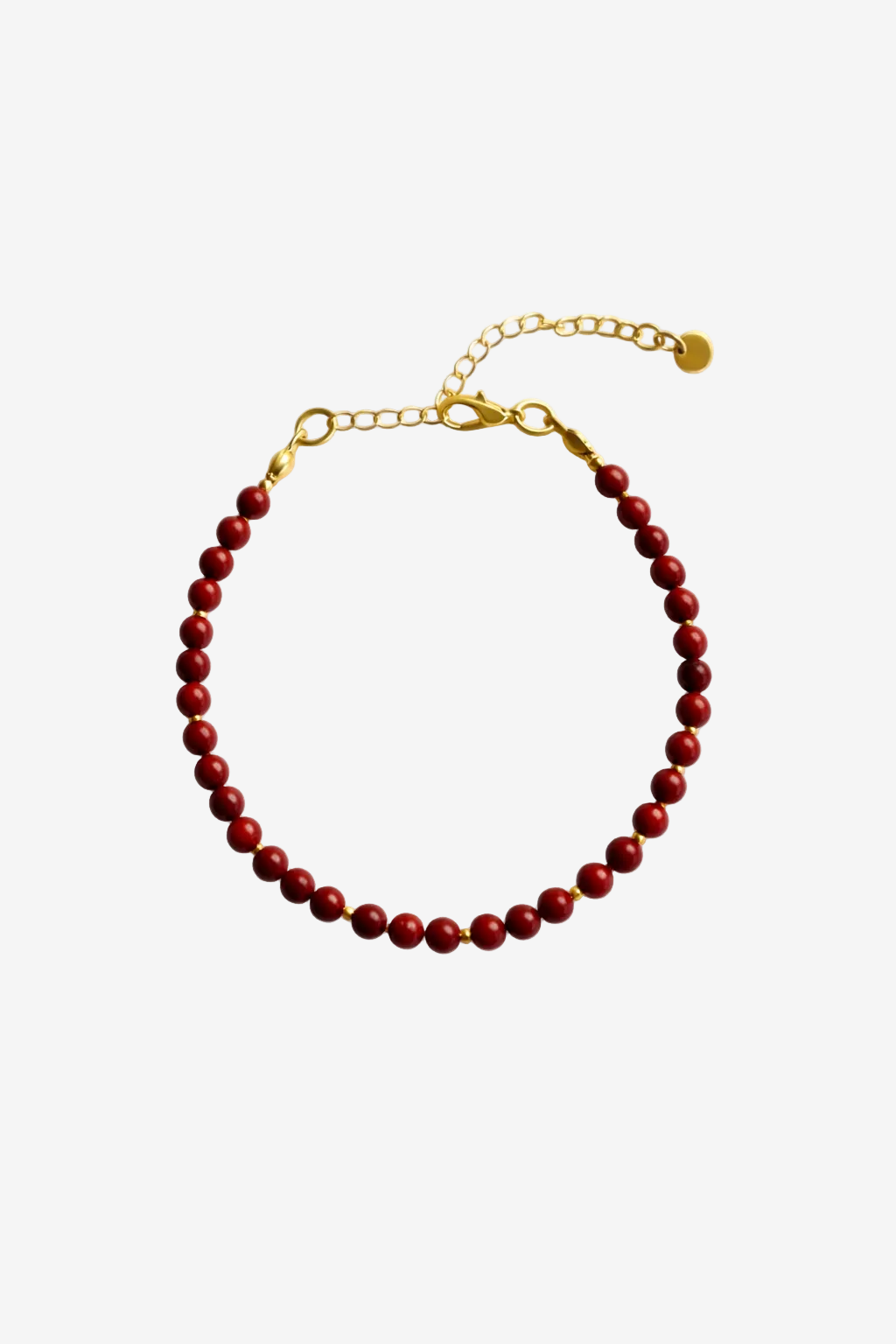 Scarlet Coral bead bracelet