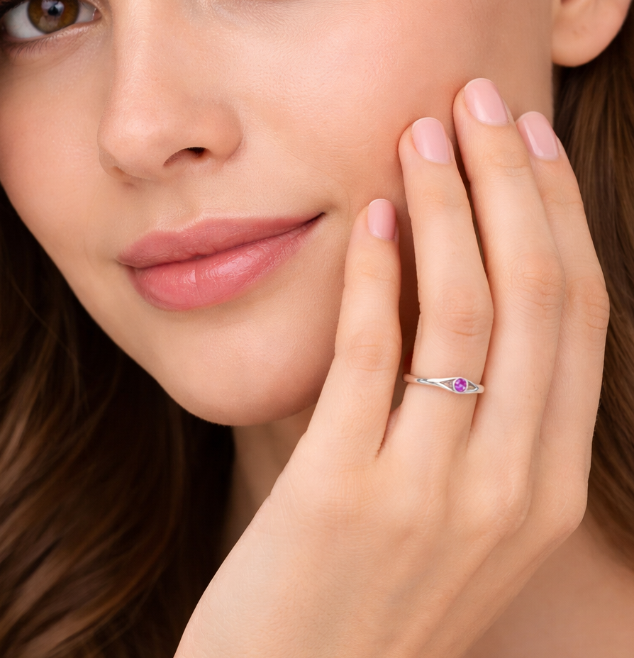 JOET Symone rose bud ring model