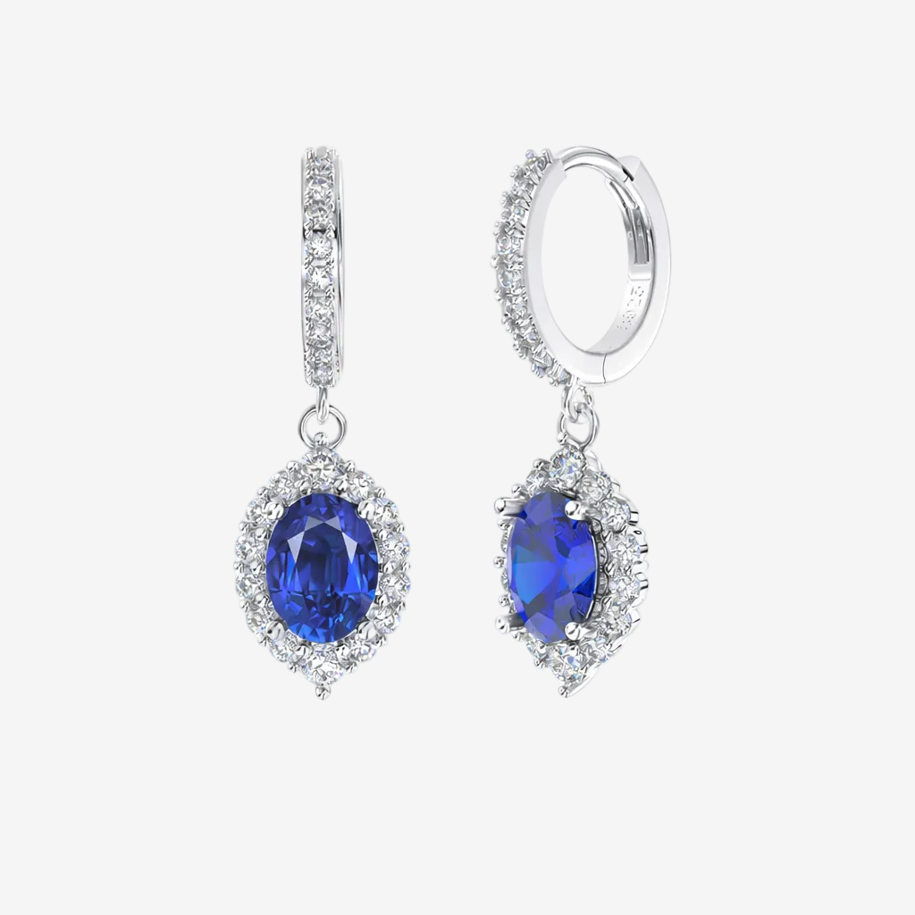 JOET Viola lab Sapphire earrings