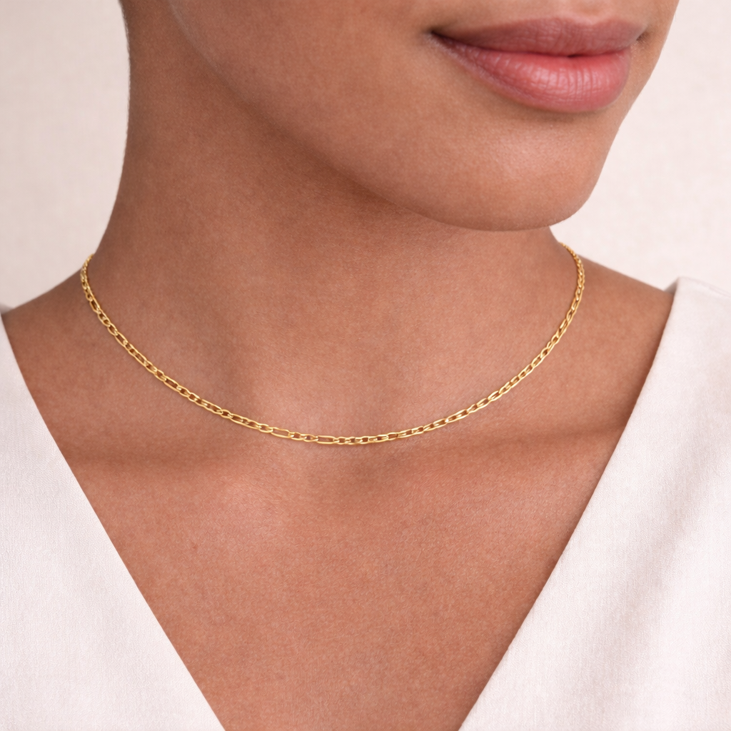 JOET diamond cut figaro chain