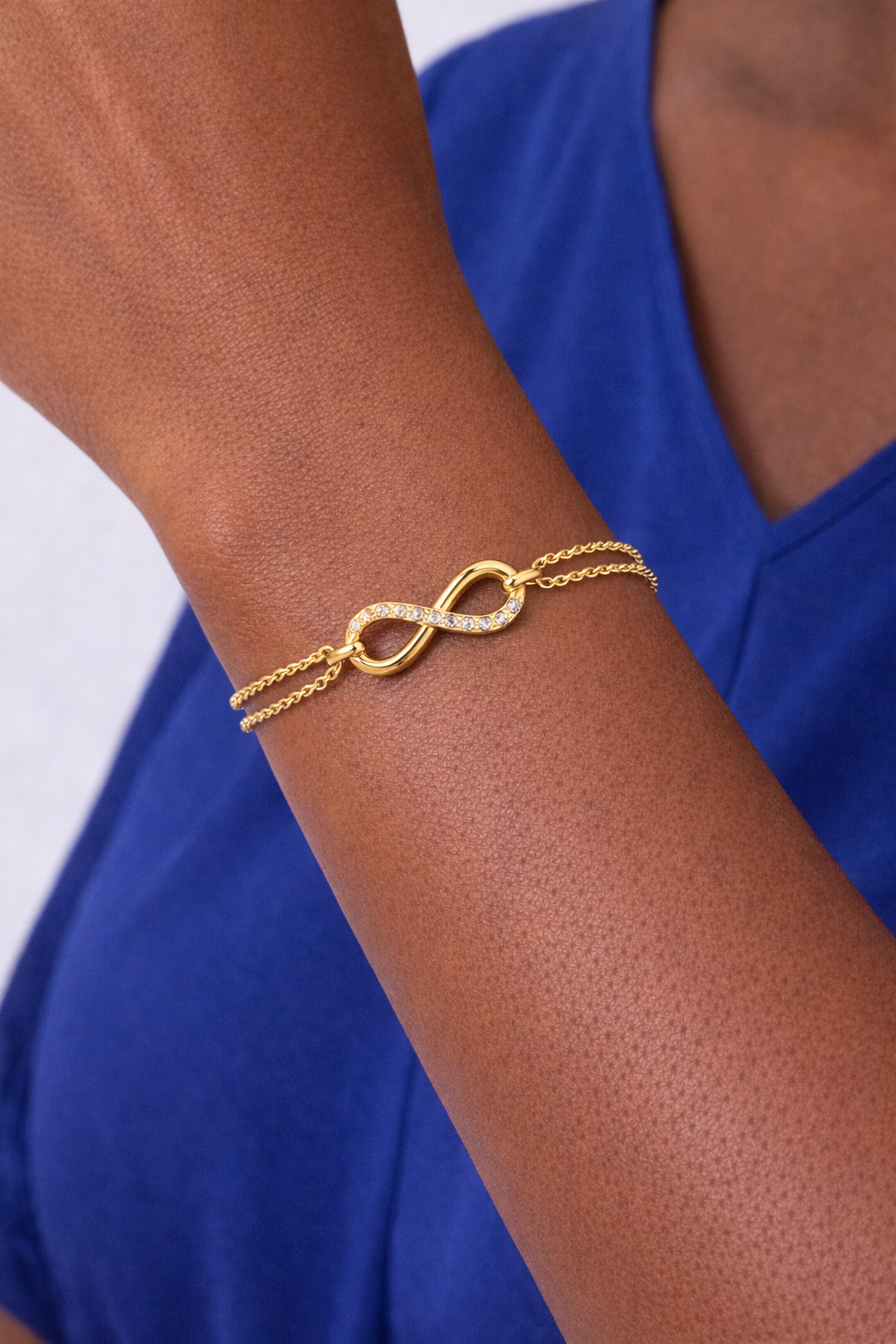 Amara infinity bracelet, gold