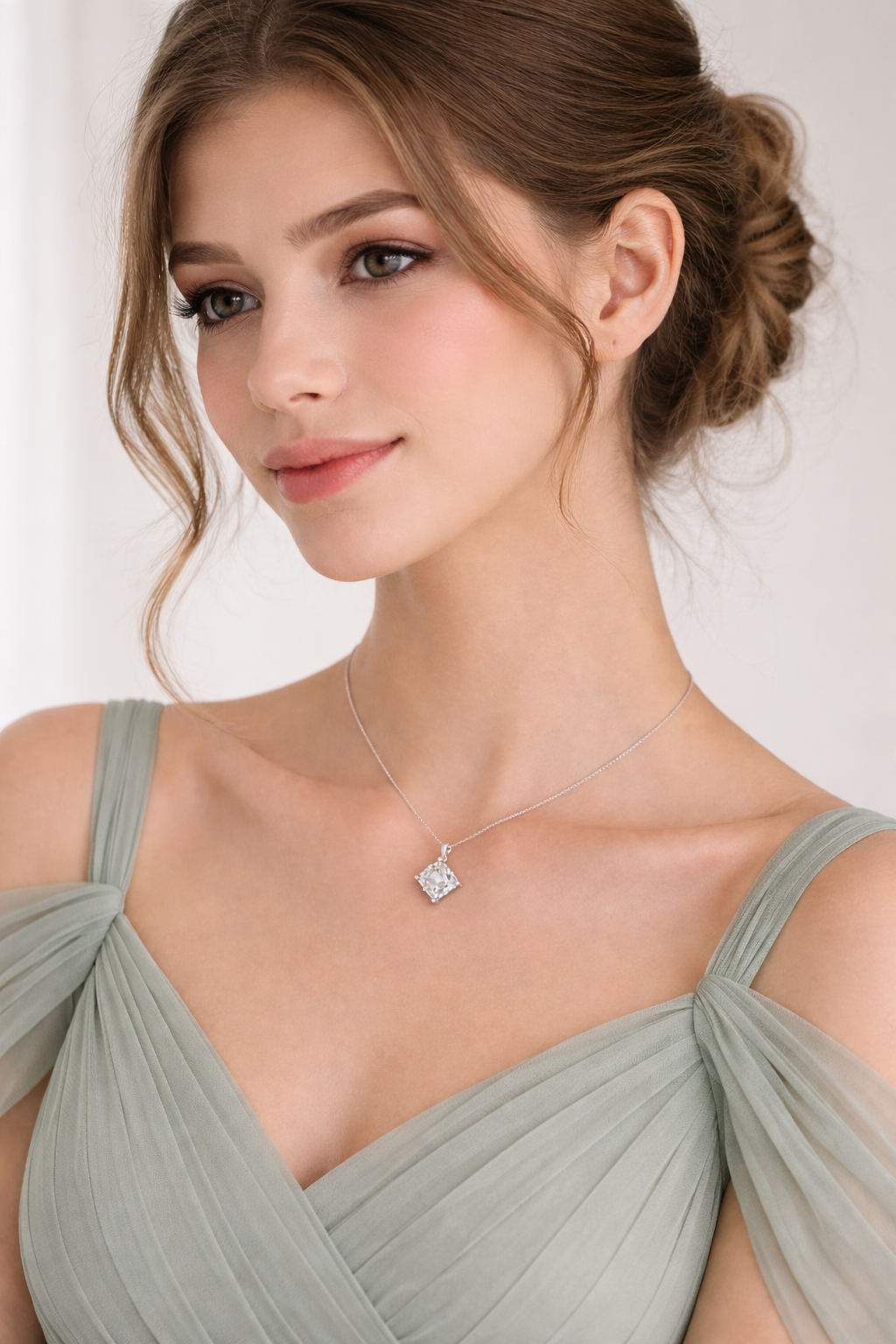 JOEt Lani simulated diamond pendant necklace