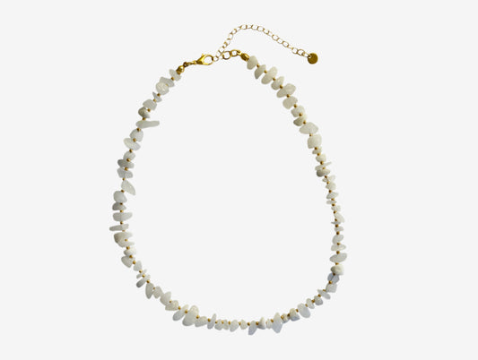 Lily White Jade Gemstone Necklace
