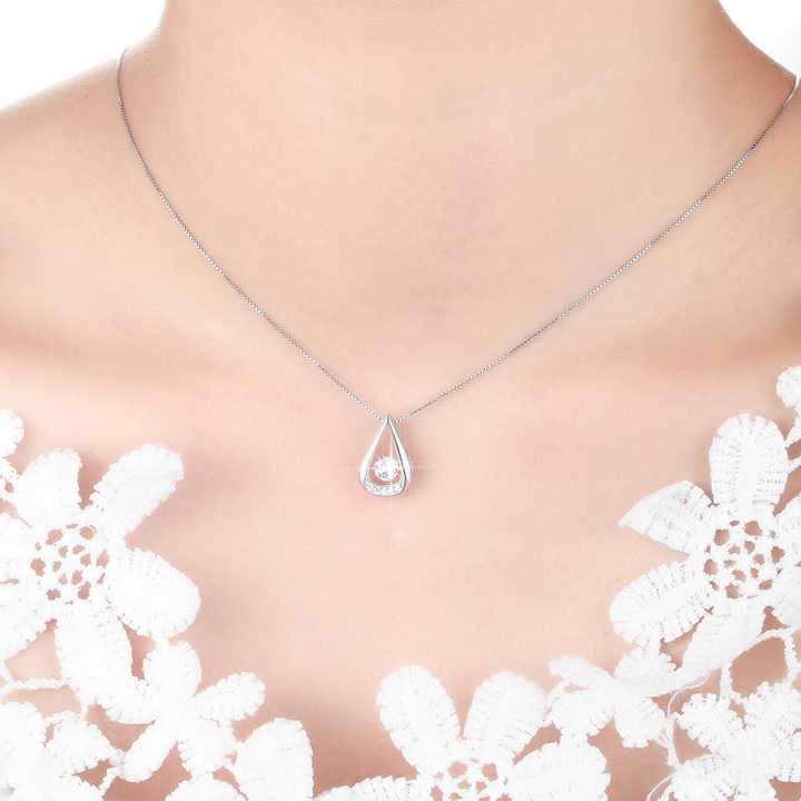 Lucia teardrop pendant necklace
