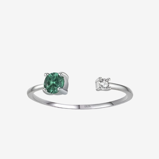 Matilda Emerald Open Band Ring