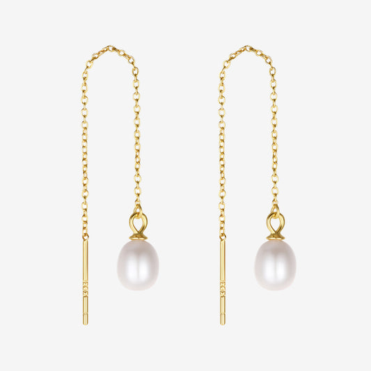 Talia Freshwater Pearl Tassel Earrings
