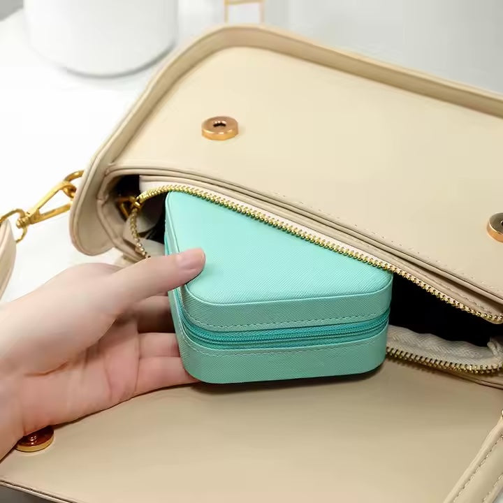 Vegan Leather Jewelry Box purse